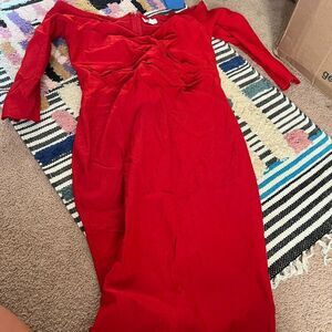 Unique Vintage Dress in Red Retro 50's 60's Style NWT Size 1X